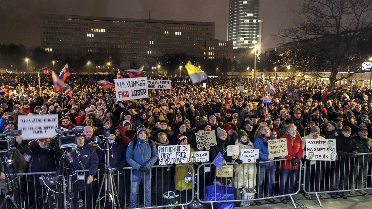 protest Bratislava
