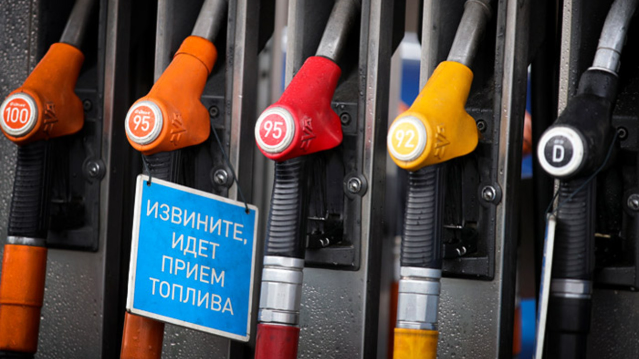 Rusko čerpacia stanica benzín