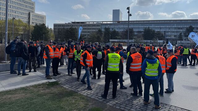 Protest rušňovodičov