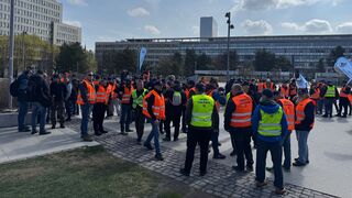 Protest rušňovodičov