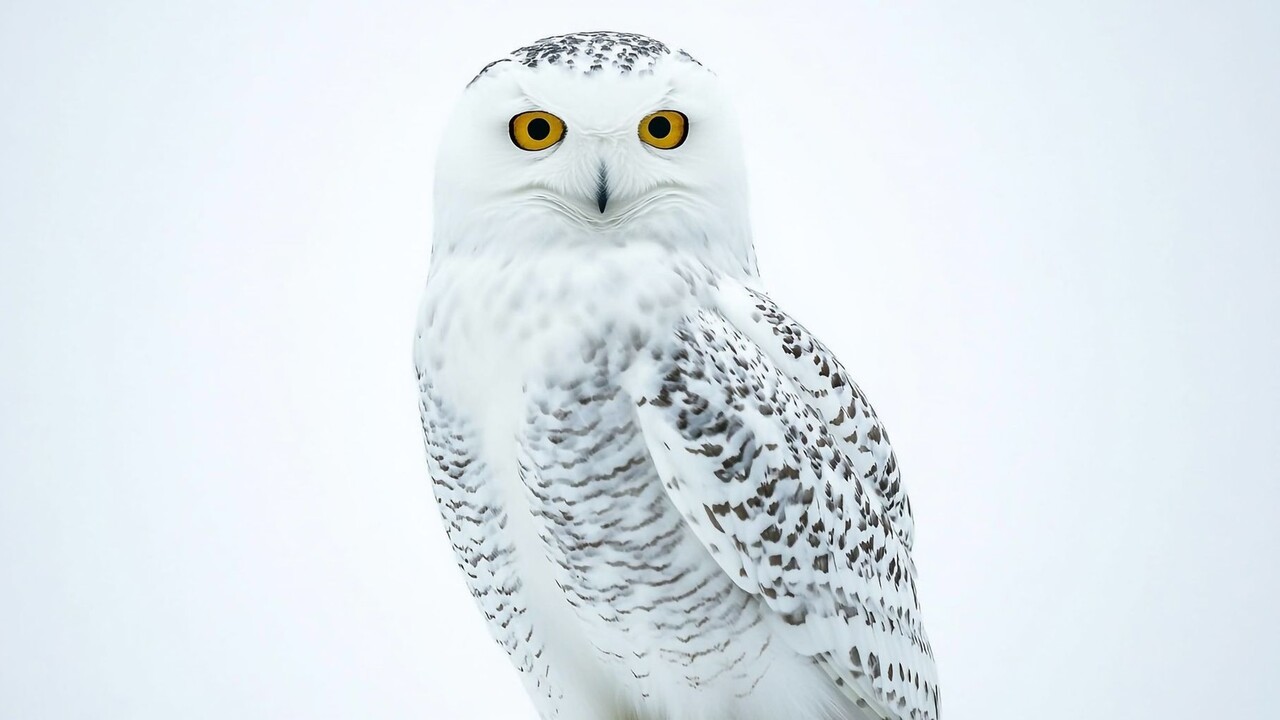 sova Bubo Scandiacus Hedviga