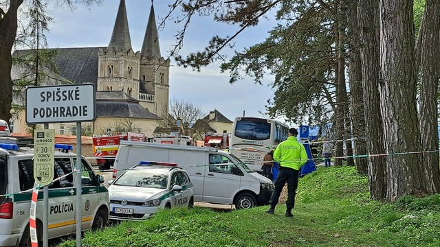 Spišské podhradie nehoda autobus polícia policajt