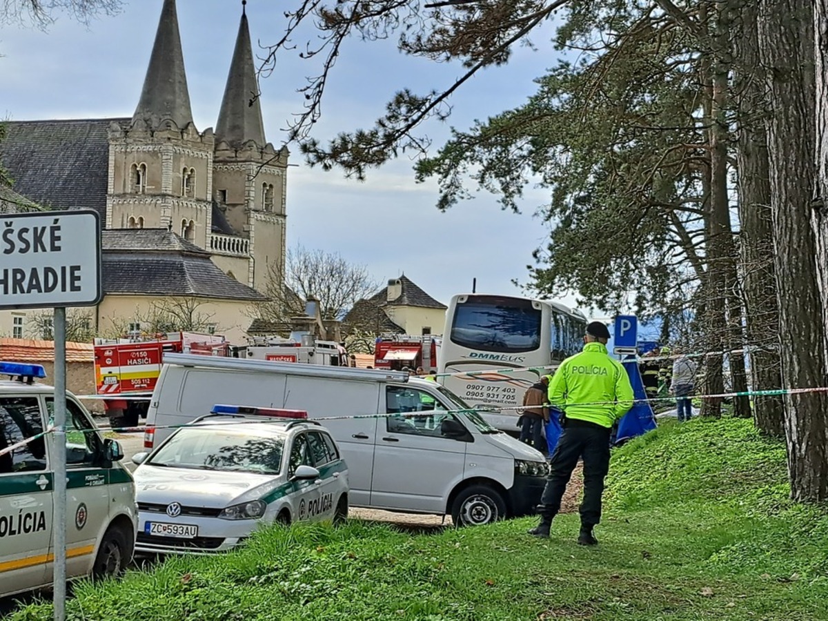 Spišské podhradie nehoda autobus polícia policajt