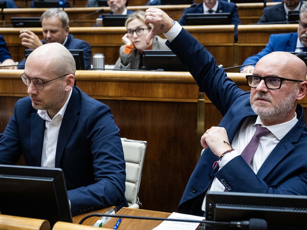 Karol Galek a Branislav Gröhling (obidvaja SaS)
