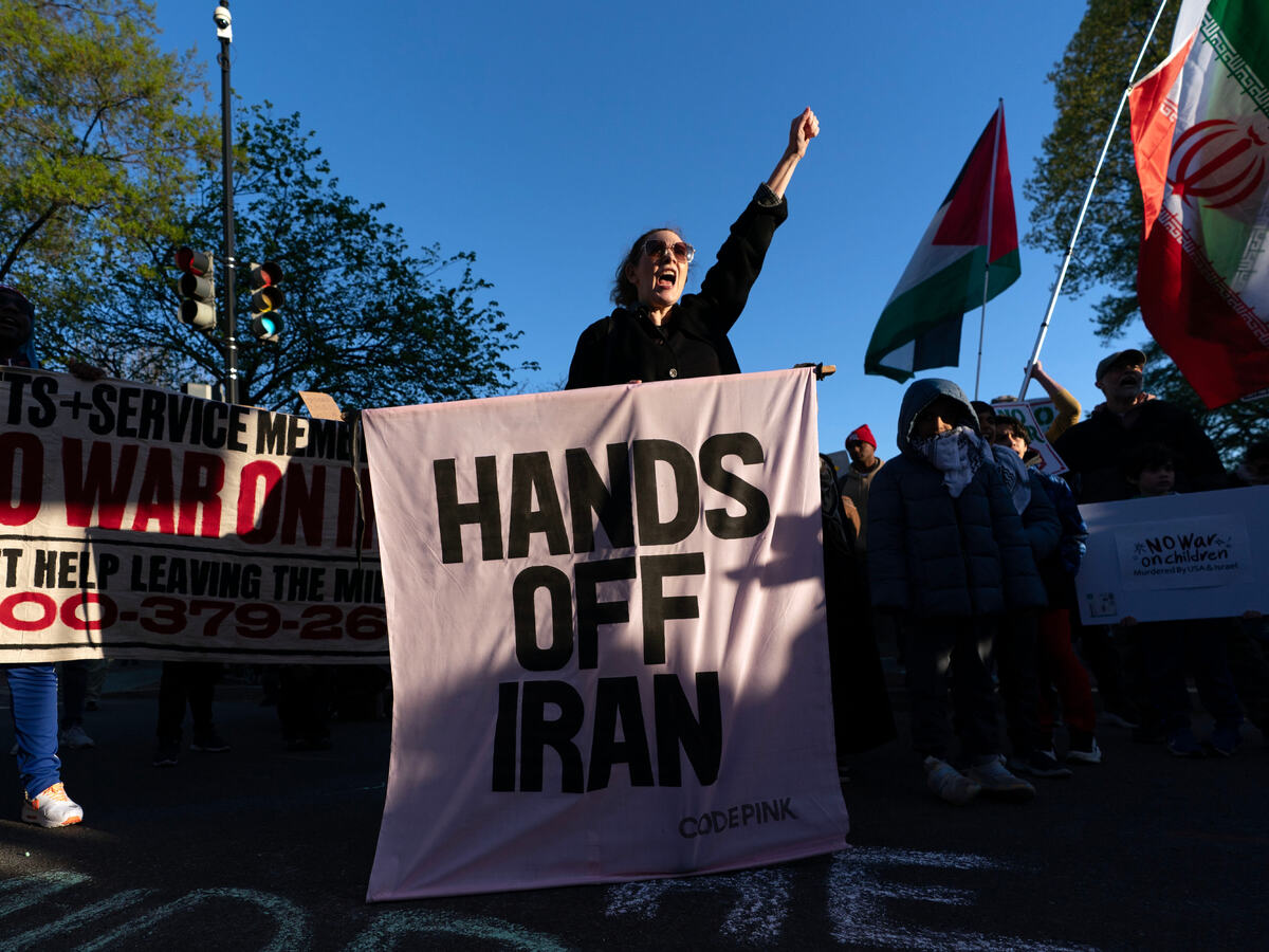 Irán USA demonštrácia protest 