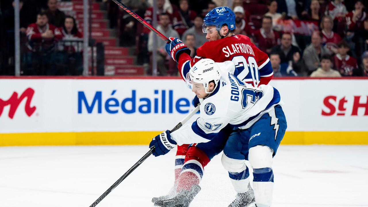 NHL: Montreal zachránil víťazstvo v závere, Slafkovský skóroval 30. gólom sezóny a umlčal Tampu