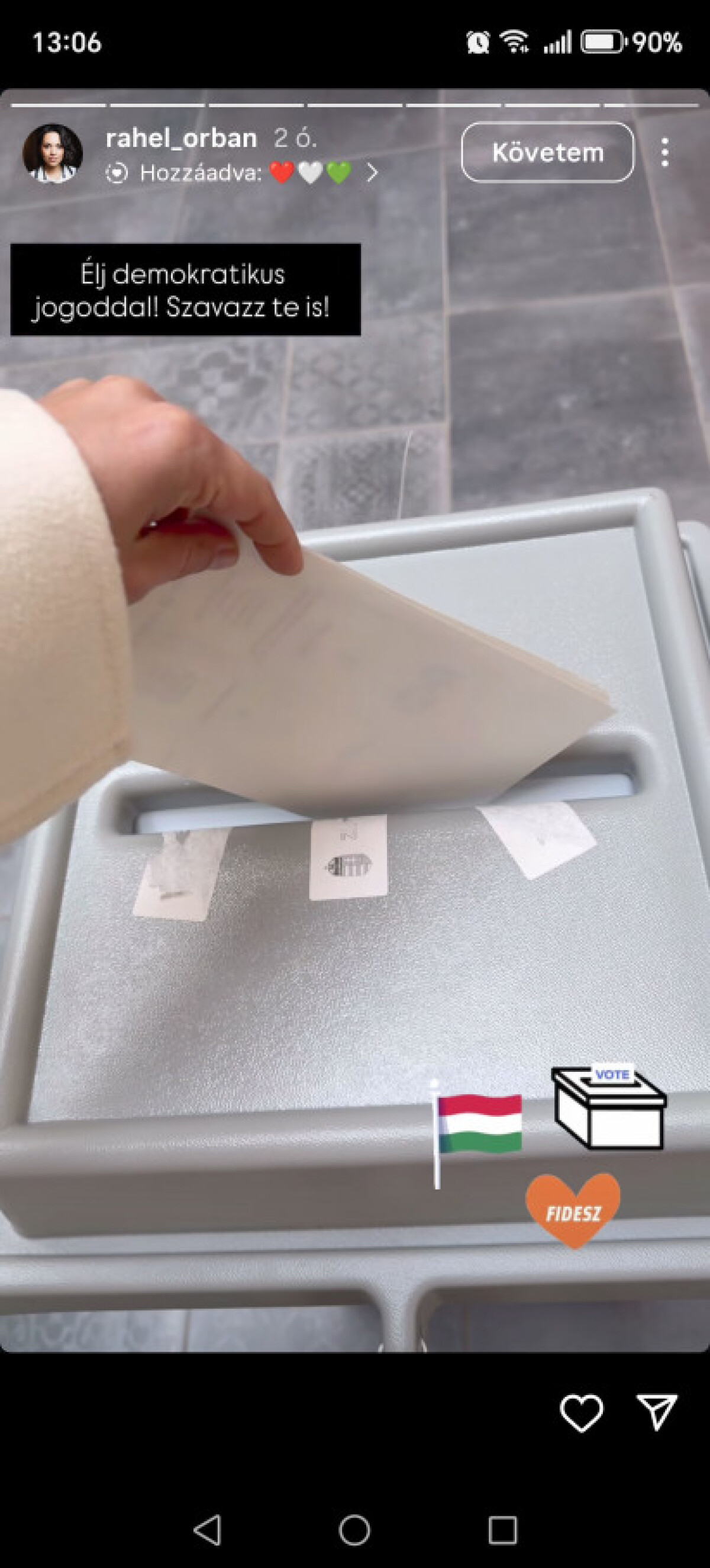 Orbánová dcéera maďarské voľby