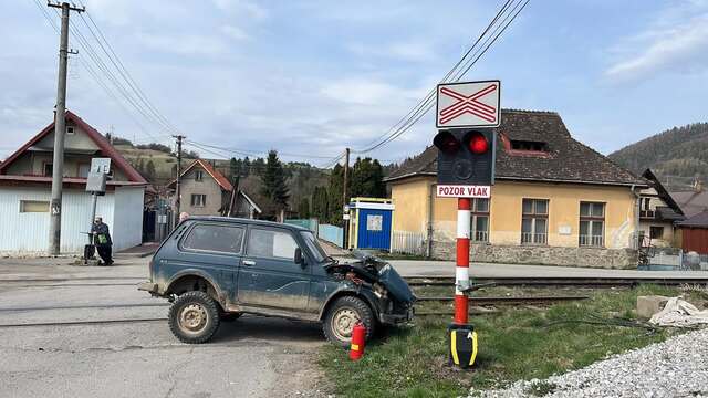 nehoda vlak vlakové priecestie Medzibrodie nad Oravou