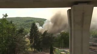 Plamene a hustý dym nad Prešovom. Požiar v kompostárni spôsobil škody za tisíce eur, prípad rieši polícia