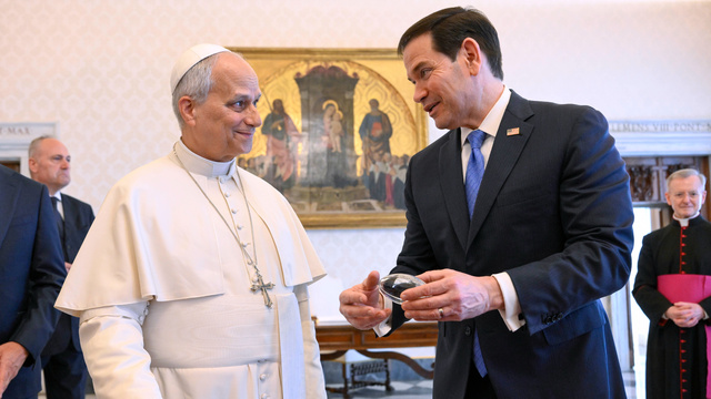 Marco Rubio pápež Lev