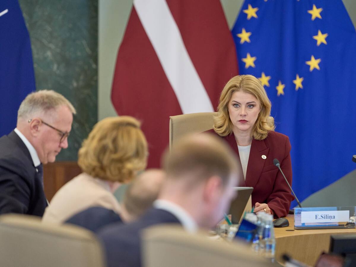 Evika Siliņa Lotyšská premiérka Evika Siliňová