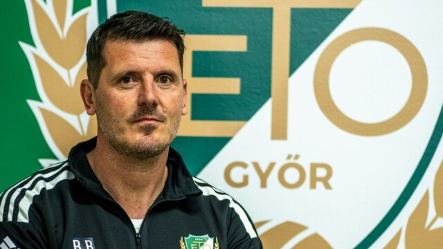 Slovenský futbalový tréner Balázs Borbély FC ETO Győr