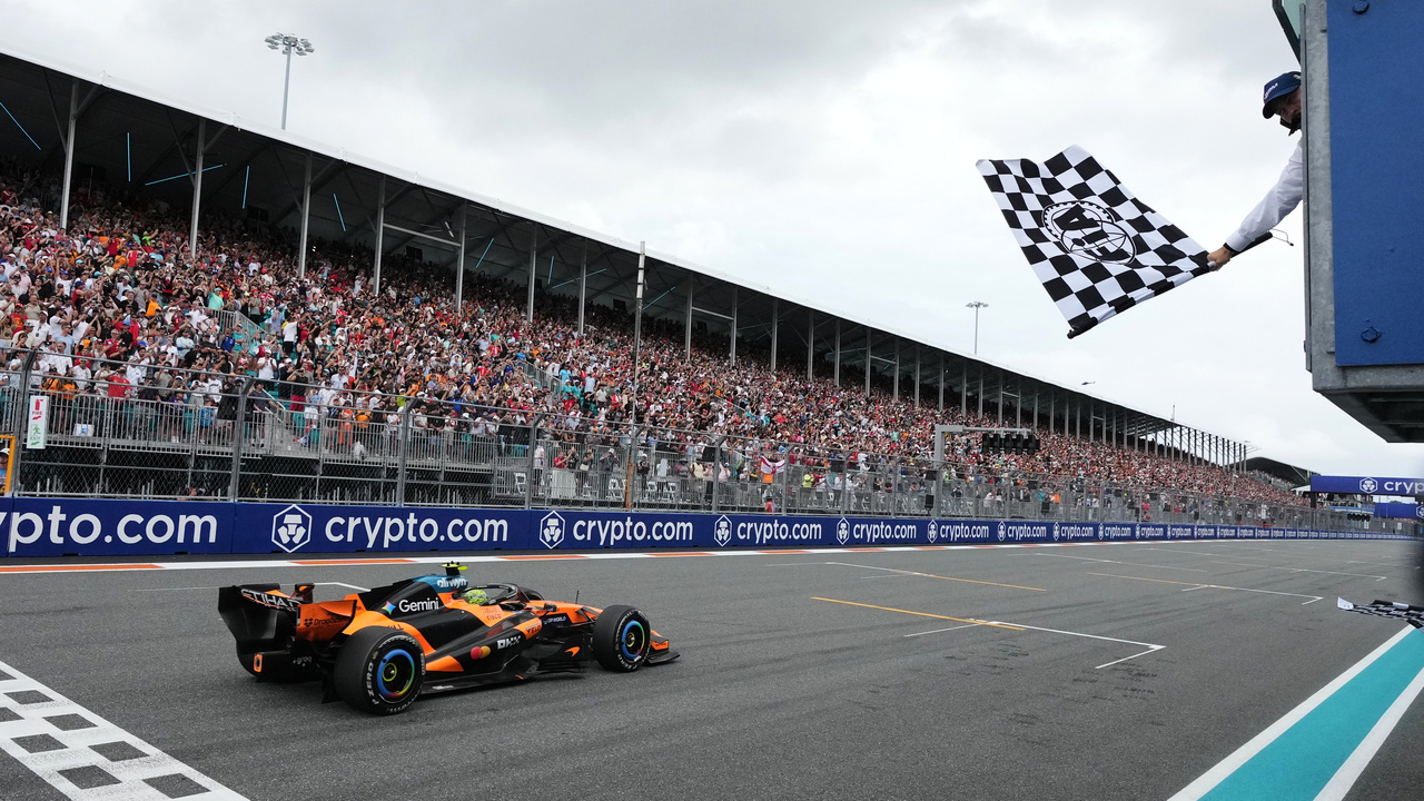 formula, f1, lando norris, kockovaná vlajka