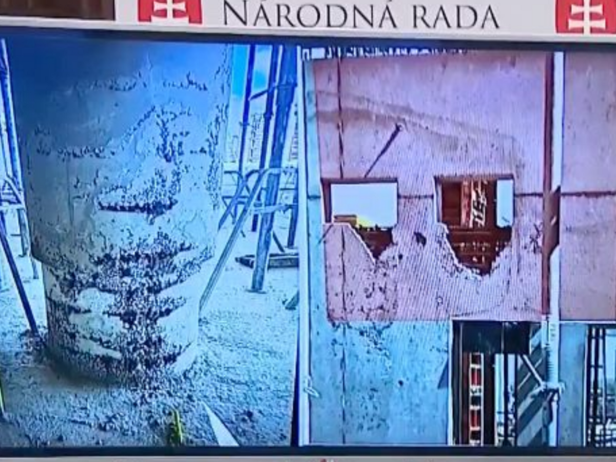 Prešov, nemocnica, prešovská nemocnica, poškodené stĺpy