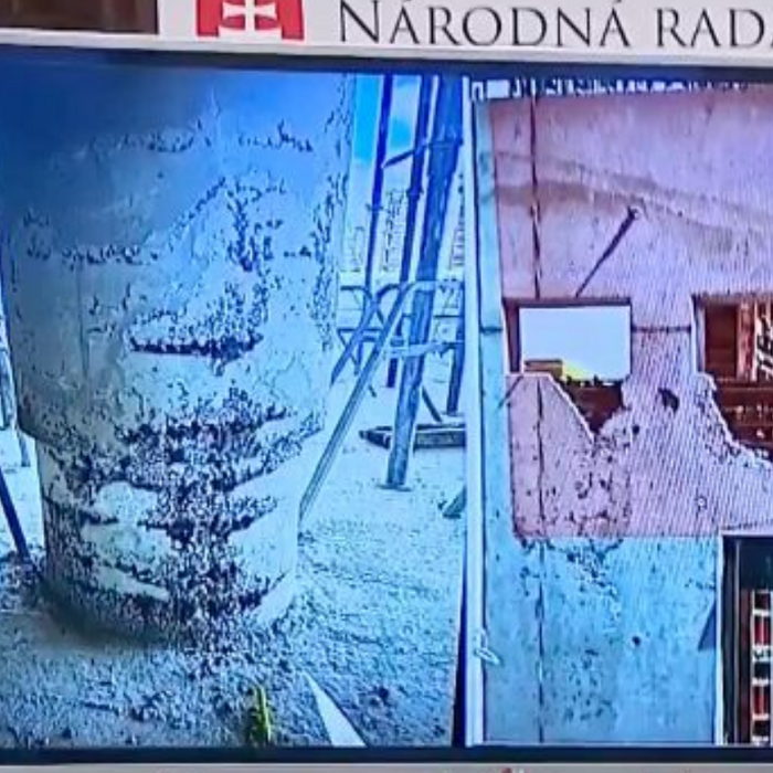 Prešov, nemocnica, prešovská nemocnica, poškodené stĺpy