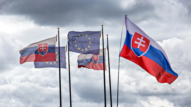EÚ európska únia Slovensko vlajka vlajky