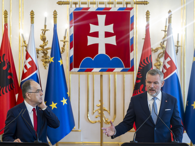 Historicky prvá návšteva albánskeho prezidenta na Slovensku. S Pellegrinim diskutovali aj o vstupe krajiny do EÚ