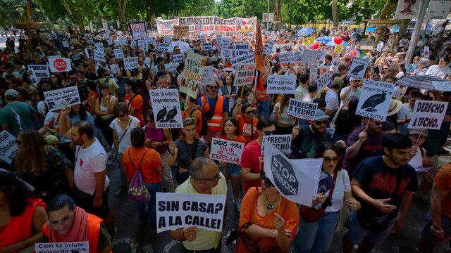 Madrid bývanie protest