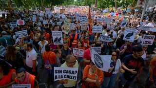Madrid bývanie protest