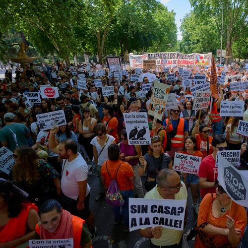 Madrid bývanie protest