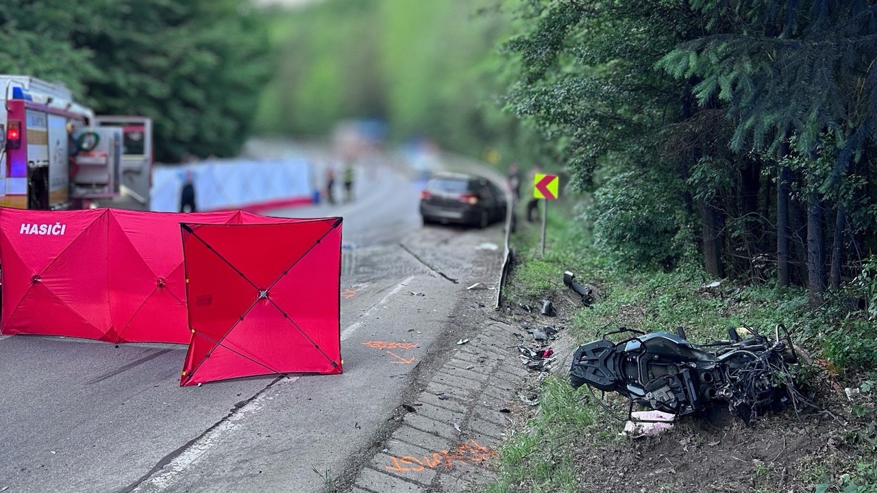 nehoda, motorka, Veľká Čausa