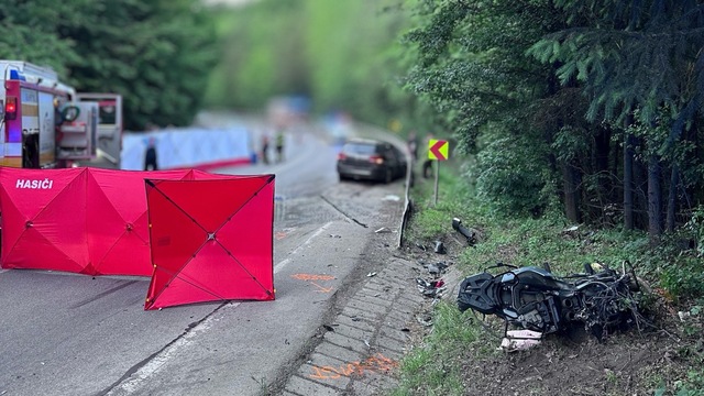 nehoda, motorka, Veľká Čausa