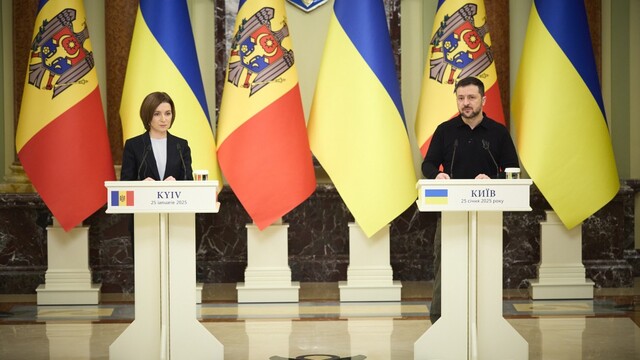 Moldavsko Ukrajina Sanduová Zelenskyj