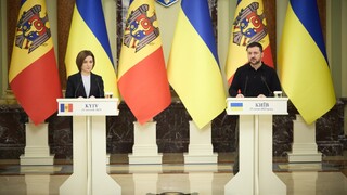 Moldavsko Ukrajina Sanduová Zelenskyj