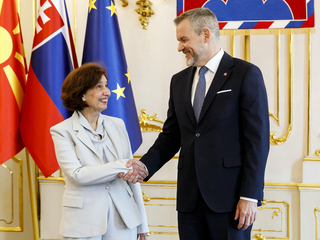 P. Pellegrini a prezidentka Sev. Macedónska