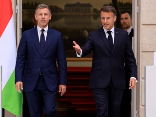 Emmanuel Macron Péter Magyar