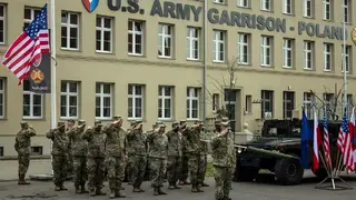 Poľsko vojenská základňa vojaci Američania