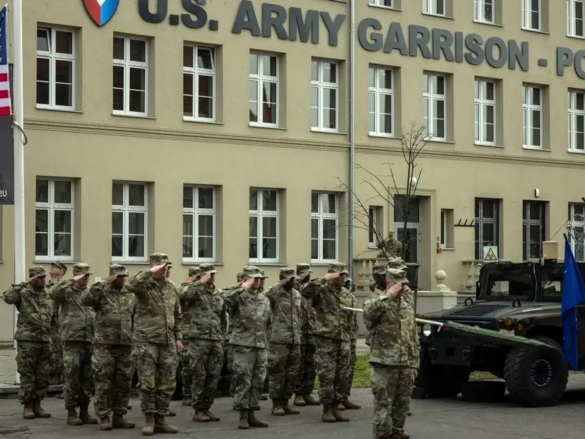 Poľsko vojenská základňa vojaci Američania