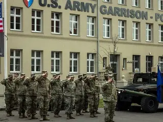 Poľsko vojenská základňa vojaci Američania