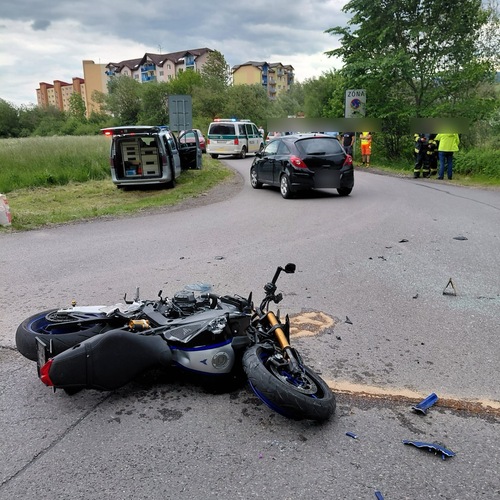 nehoda, motorka, Žilina