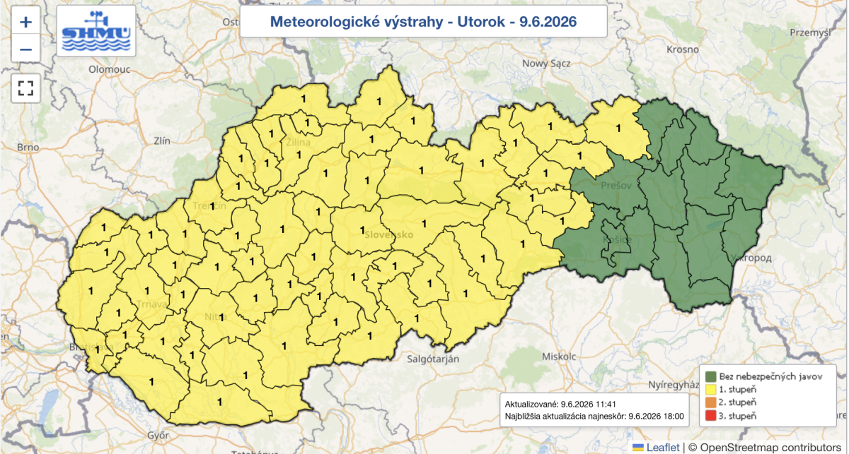 meteorologické výstrahy
