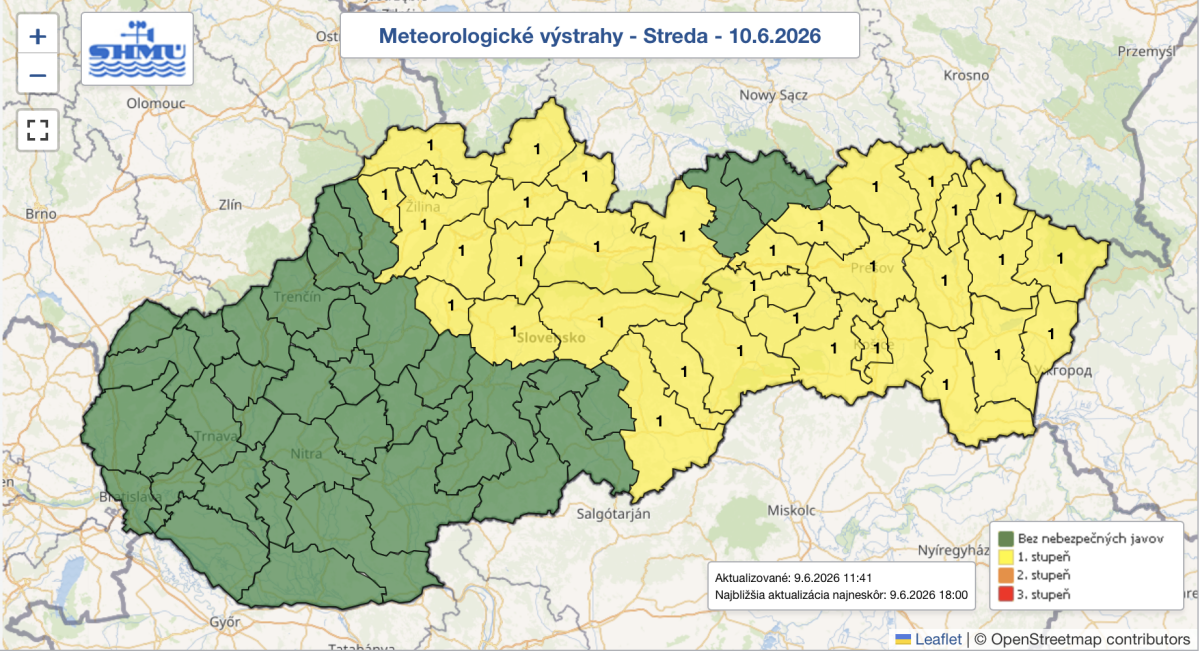 meteorologické výstrahy 