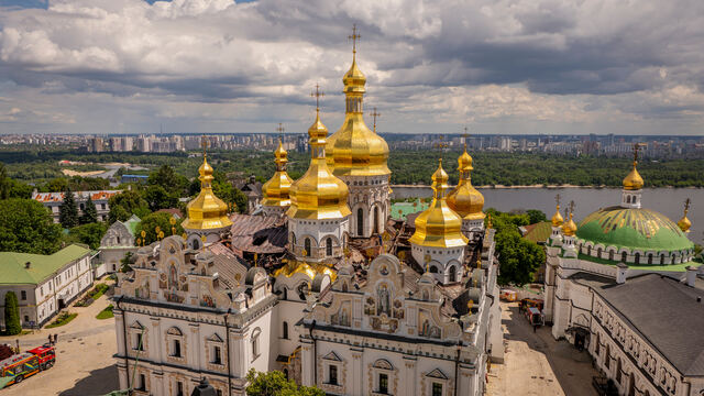 Kyjevsko-pečerská lavra kláštor Ukrajina 