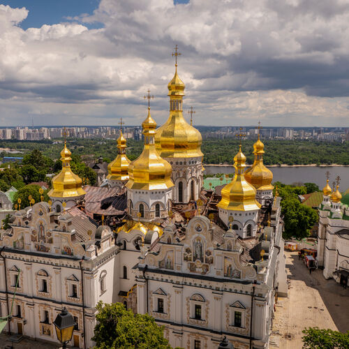 Kyjevsko-pečerská lavra kláštor Ukrajina 