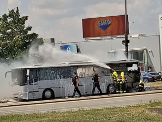 autobus požiar Nitra