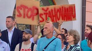 Zvolen Lesnícke múzeum protest