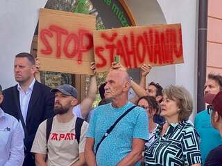 Zvolen Lesnícke múzeum protest