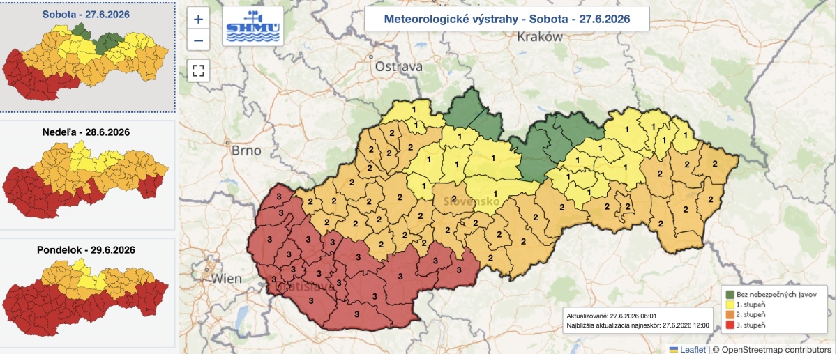 horúčava slovensko