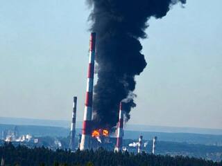Lukoil rafinéria požiar 