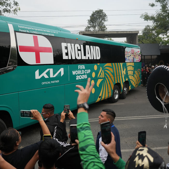 MS vo Futbale Anglicko autobus 