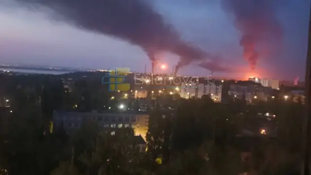 požiar ropné zariadenia rusko 