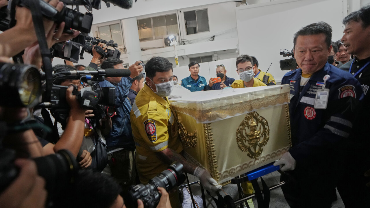 Thajsko požiar Bangkok 