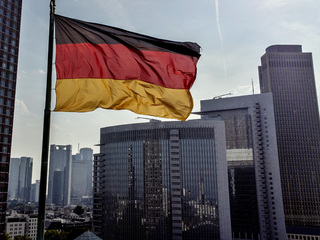 nemecko nemecka vlajka frankfurt