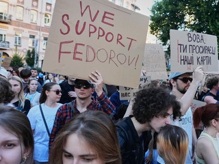 protest Ukrajina Fedorov