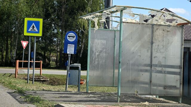 Autobusová zastávka búrka Michalovce