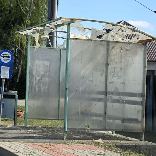 Autobusová zastávka búrka Michalovce